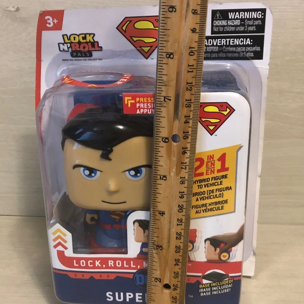 DC Superman Lock N’Roll Pals (Hybrid Figure To Vehicle Toy) NIB Please Read